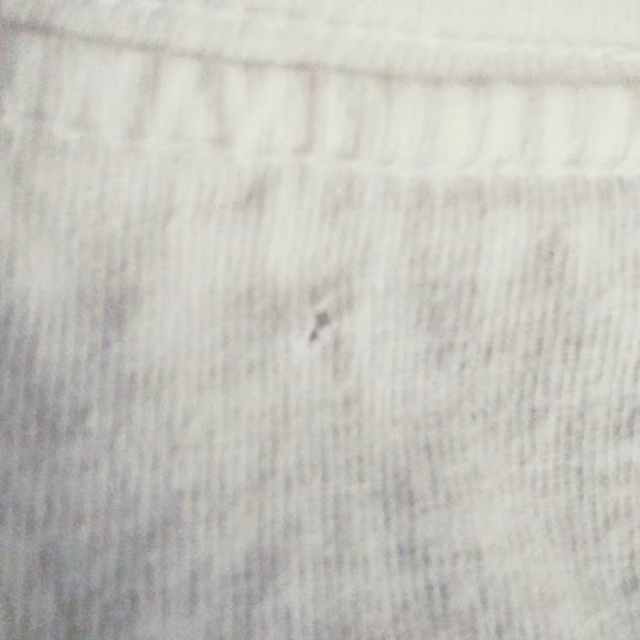 AEO*HOODIE*WHITE W/BIG BLACK STRIPE*WOMEN L/TWO BUTTON FRONT*EUC* - Picture 7 of 7